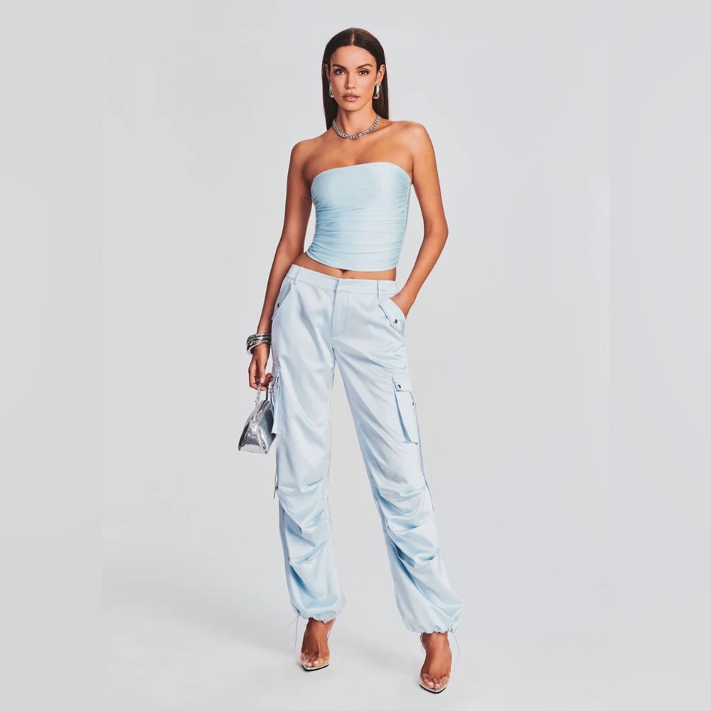 NWT SER.O.YA Debbi Strapless Top ‘Light Blue’